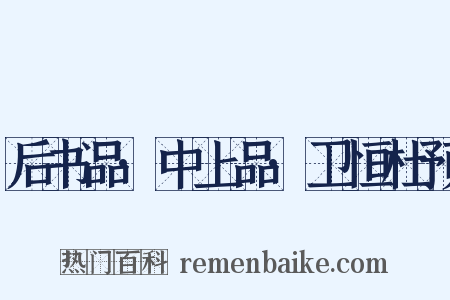 后书品·中上品·卫恒杜预是什么意思的图片